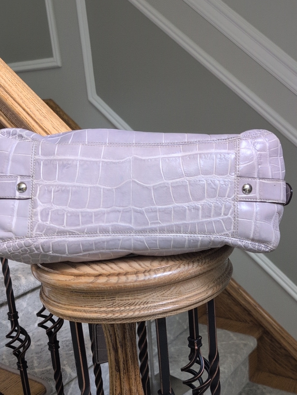 Classic Coach Croc-Embossed Shoulder Bag - limited edition! - Picture 6 of 12